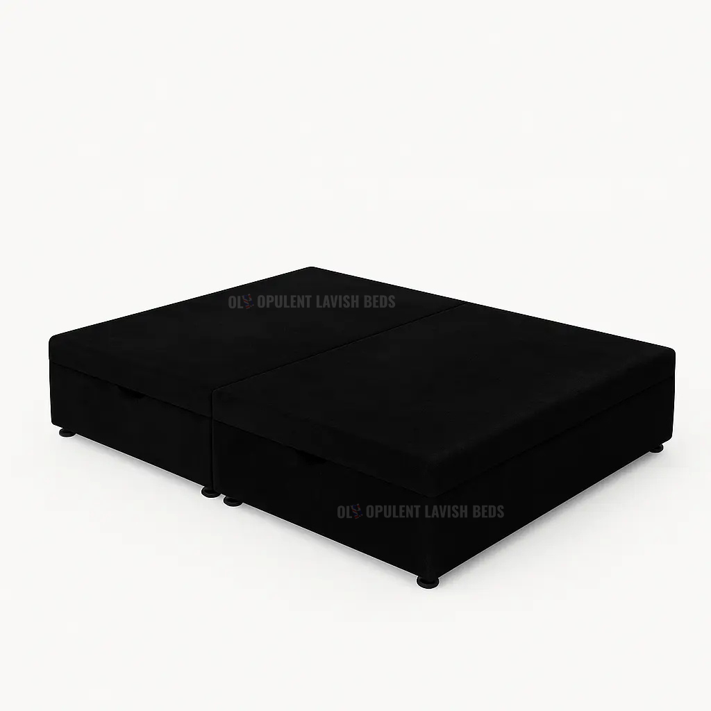 Grey Button Tufted Divan  Bed with drawers single size
