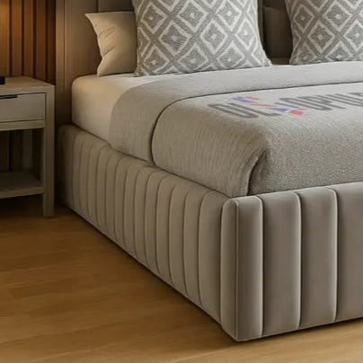 Grey Belgravia Multi Panel ottoman bed fram king size