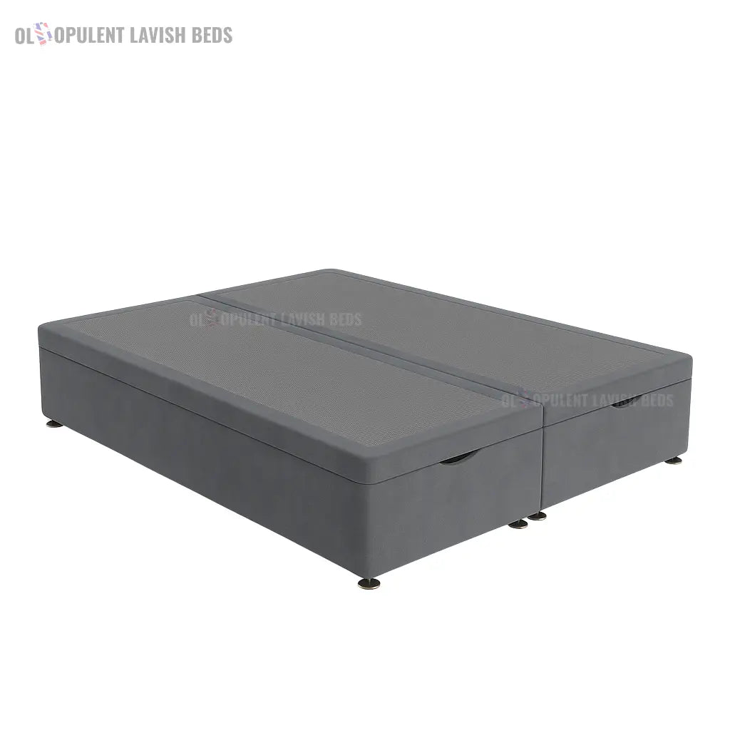Steel Contemporary Grid Divan Bed with Optional Storage