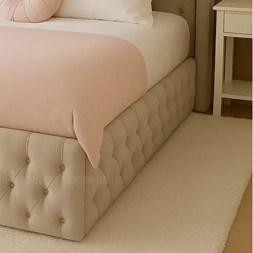 The  Florence Empress Winged Bed with optional storage Double bed