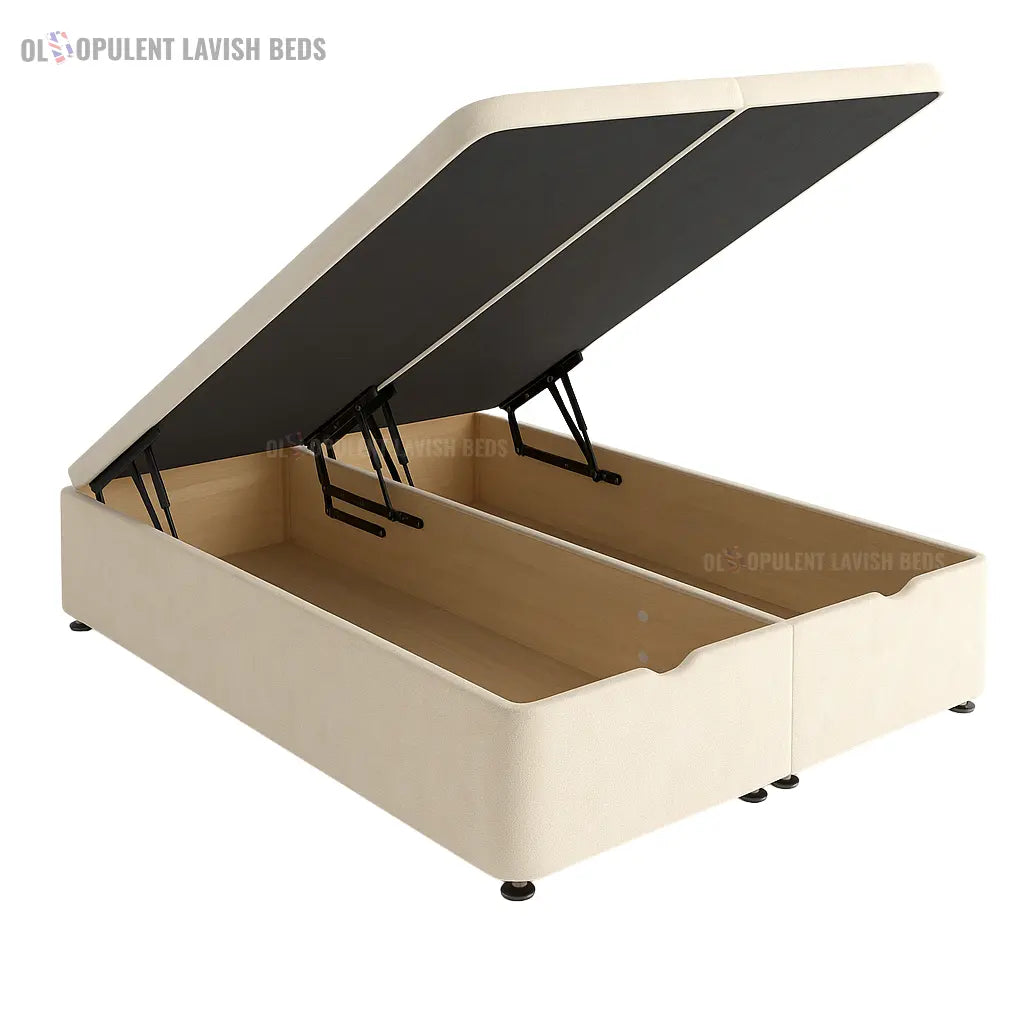 Dark Cream Classic Curve Divan Bed fram single size