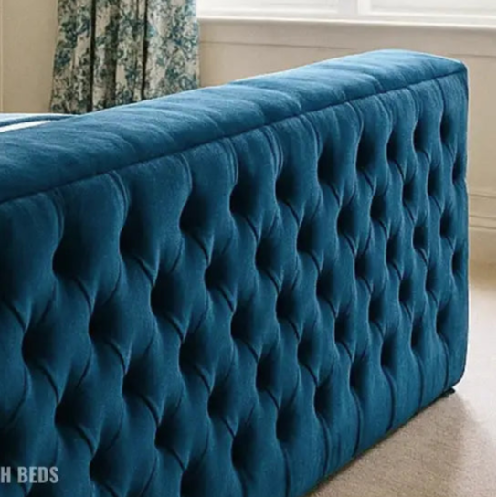 Imperial Blue Comfort Blue Imperial Ottoman TV Bed King size