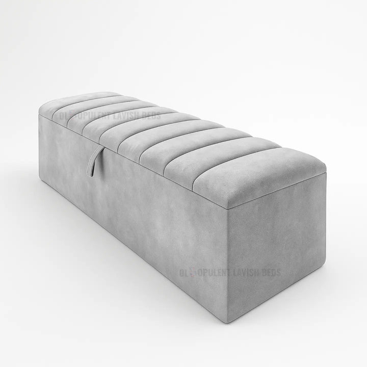 Contemporary Velvet End-of-Bed Chest