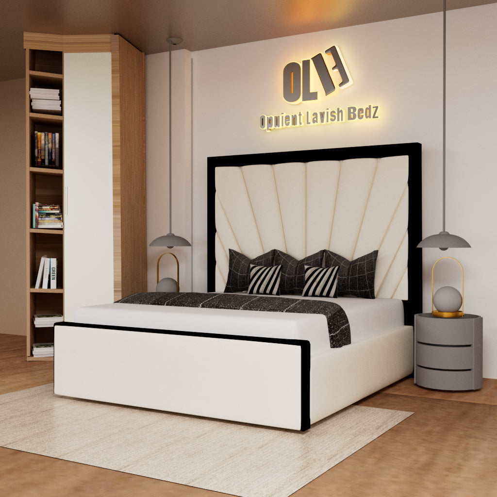 2025 Florida Sunset Bed with Contrasting Black Fabric Trim