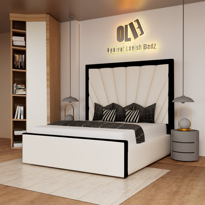 2025 Florida Sunset Bed with Contrasting Black Fabric Trim