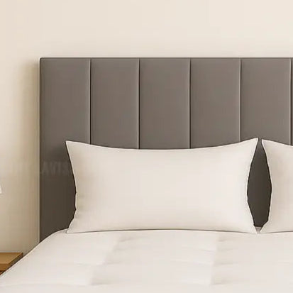 Vertical Panel Upholstered Drawer Bed single size