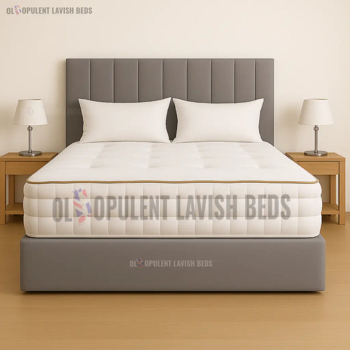 Vertical Panel Upholstered Drawer Bed single size