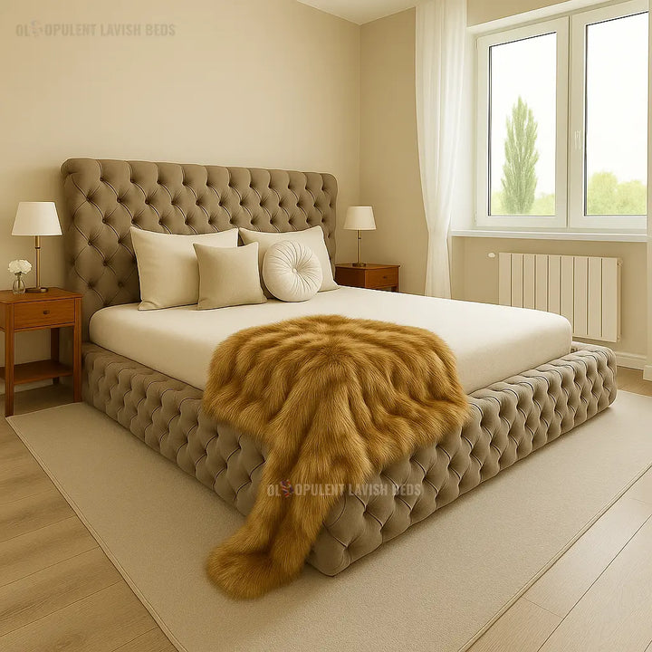 Ambassador Chesterfield Ottoman Storage Bed Double Size