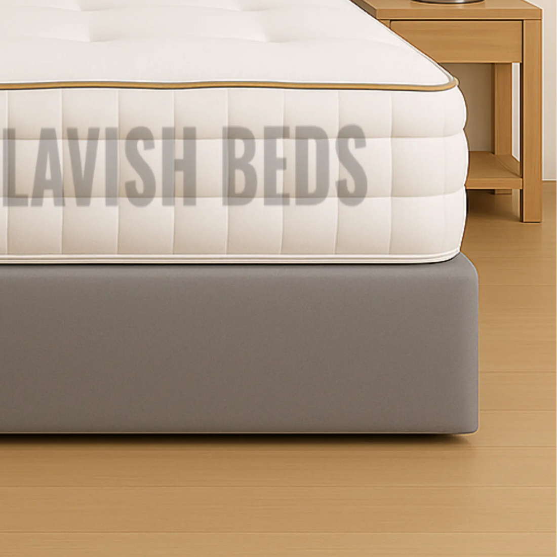 Vertical Panel Upholstered Drawer Bed single size