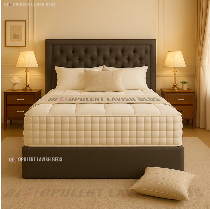 Grey Button Tufted Divan  Bed with drawers single size