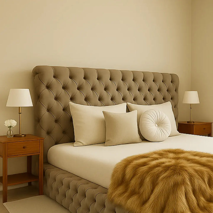 Ambassador Chesterfield Ottoman Storage Bed Double Size