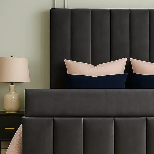 Cream Monarch ottoman tv Bed Frame king size